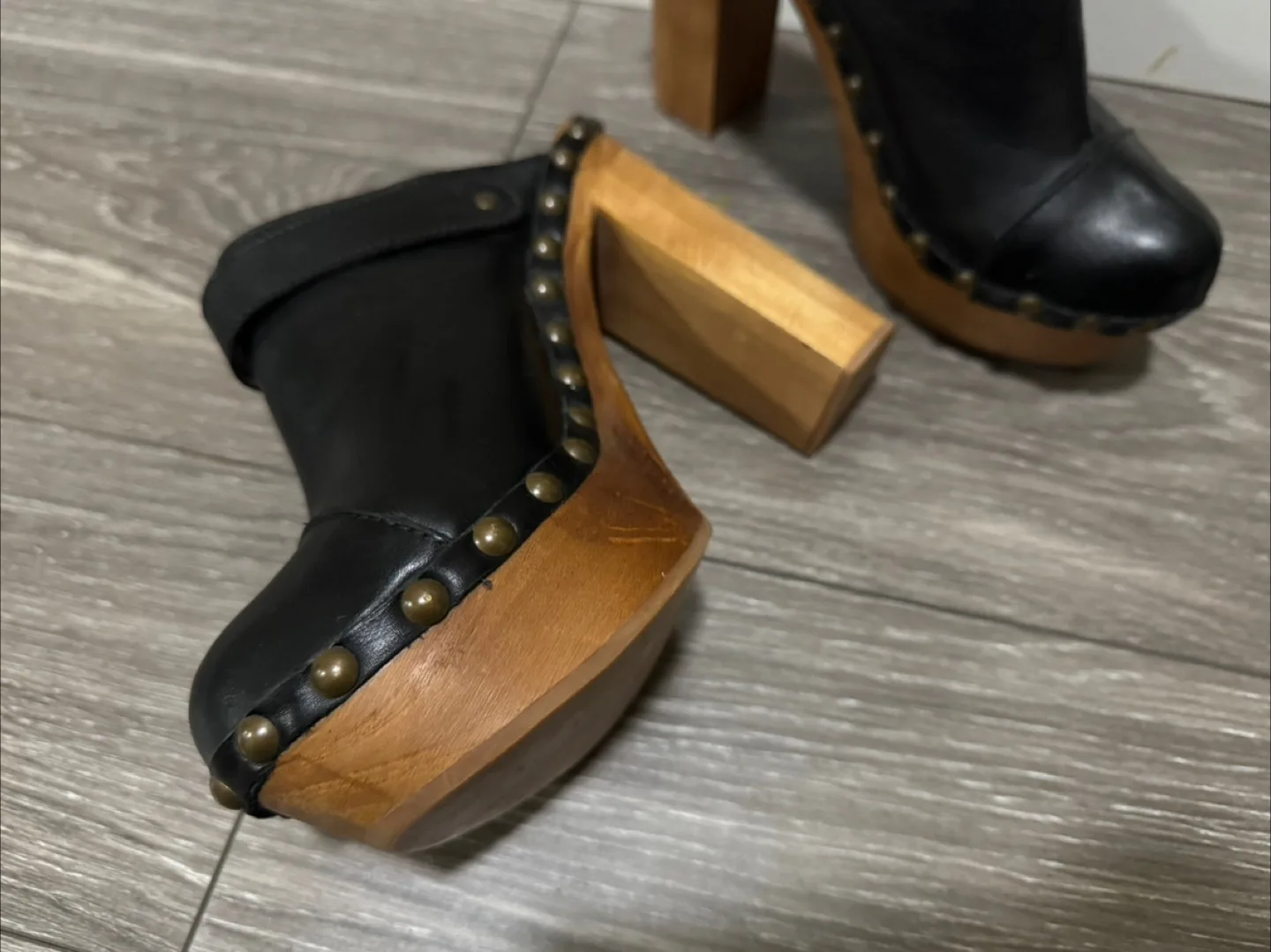 Jeffrey Campbell WOODIES platform Clogs (Gently Used) image indicator(2)