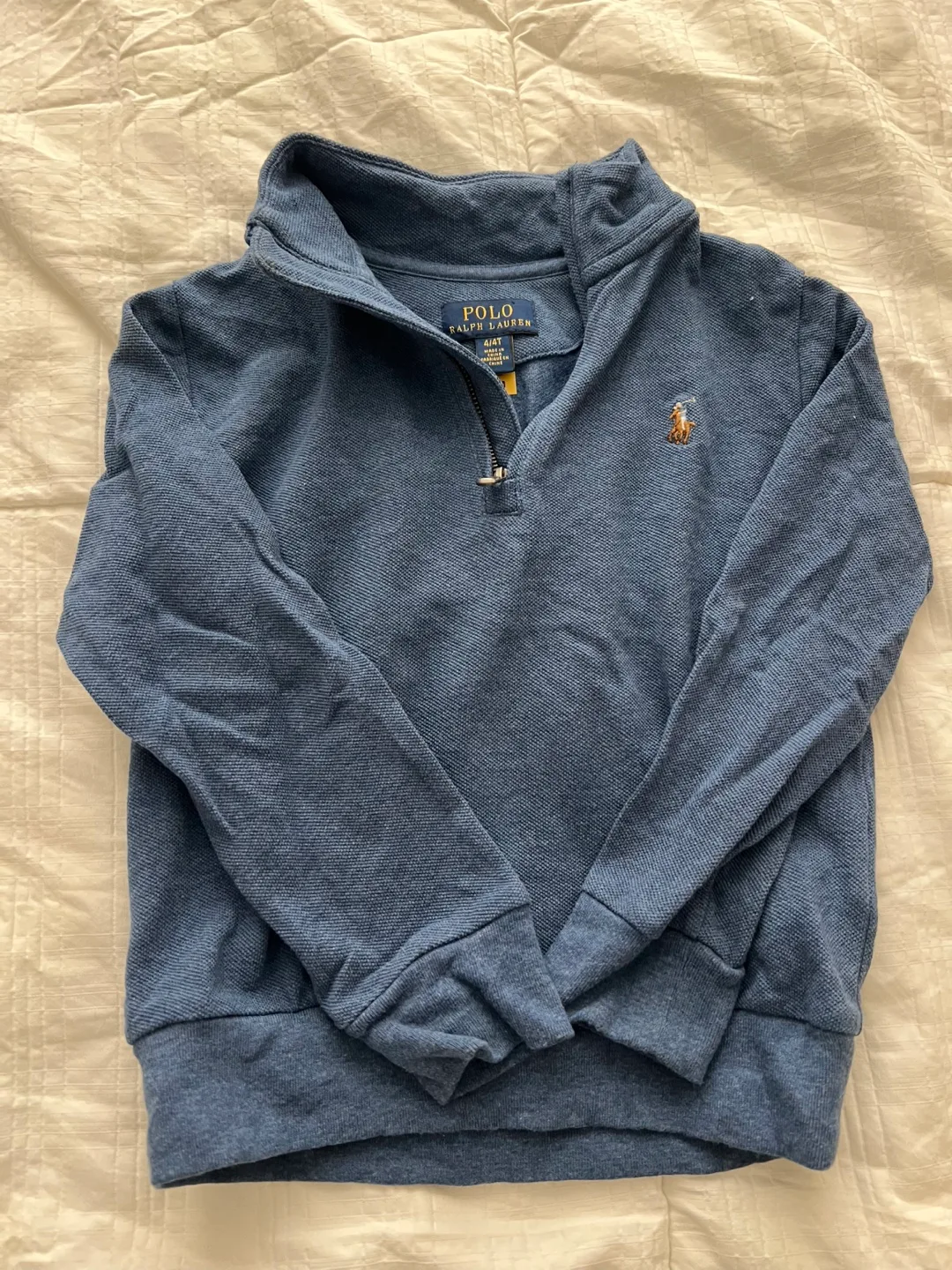 Polo Ralph Lauren Boys' 4/4T Quarter-Zip Pullover Sweater thumbnail