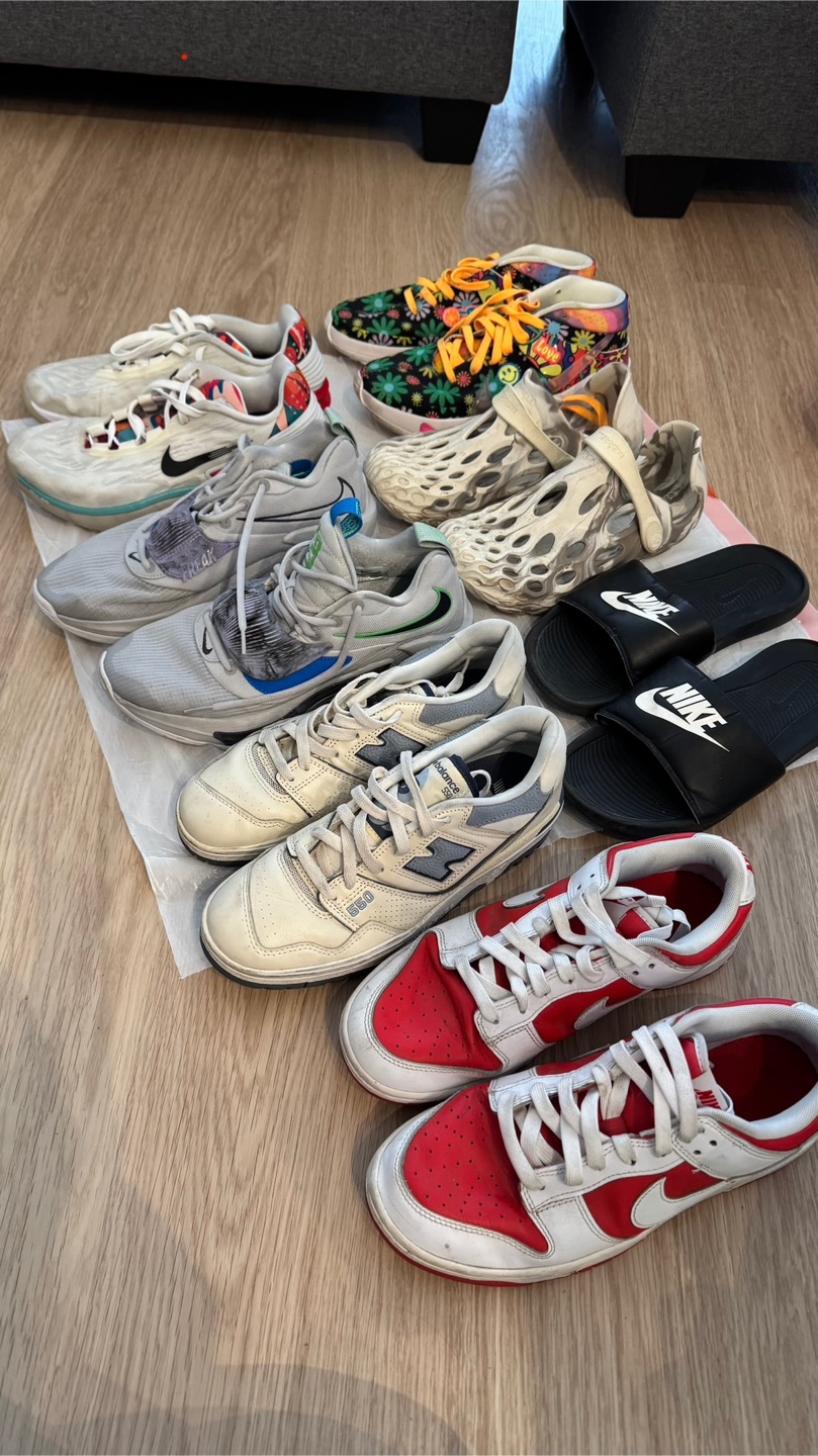 Bundle of 8 Shoes and Slides - Nike, New Balance & More! - photo 2