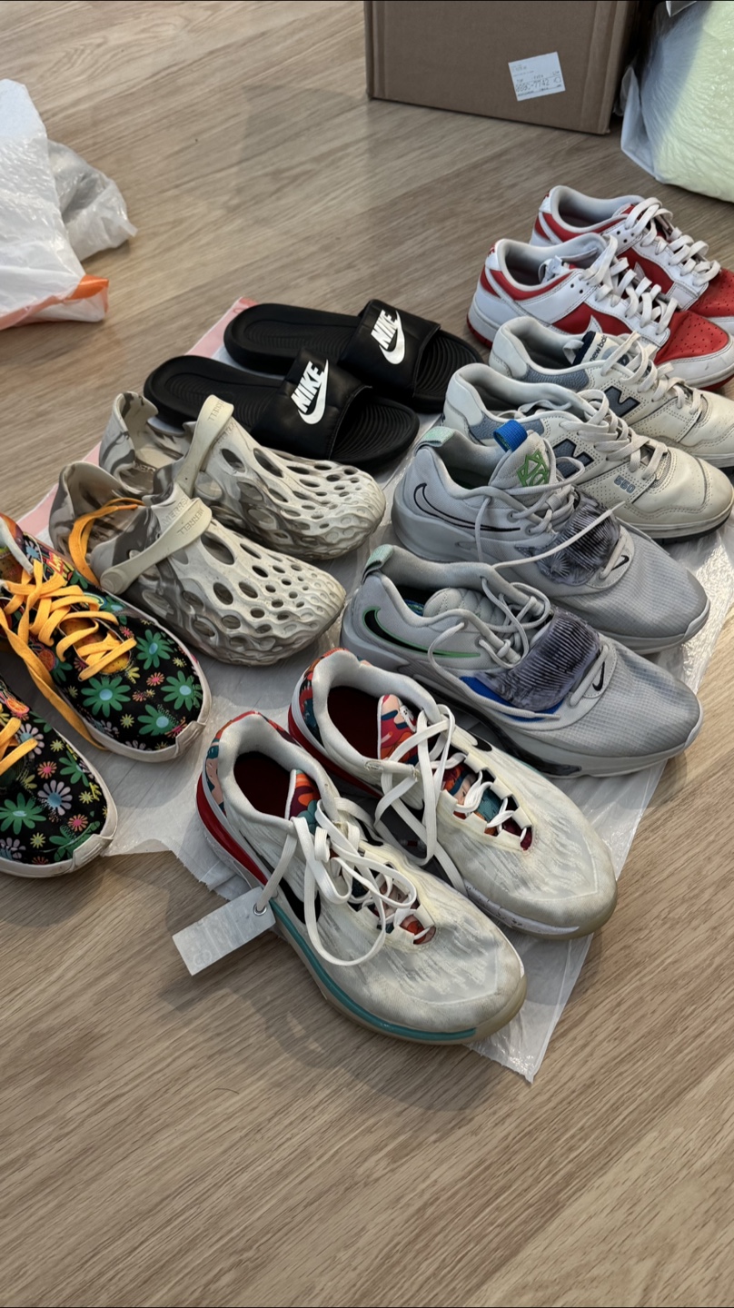 Bundle of 8 Shoes and Slides - Nike, New Balance & More!