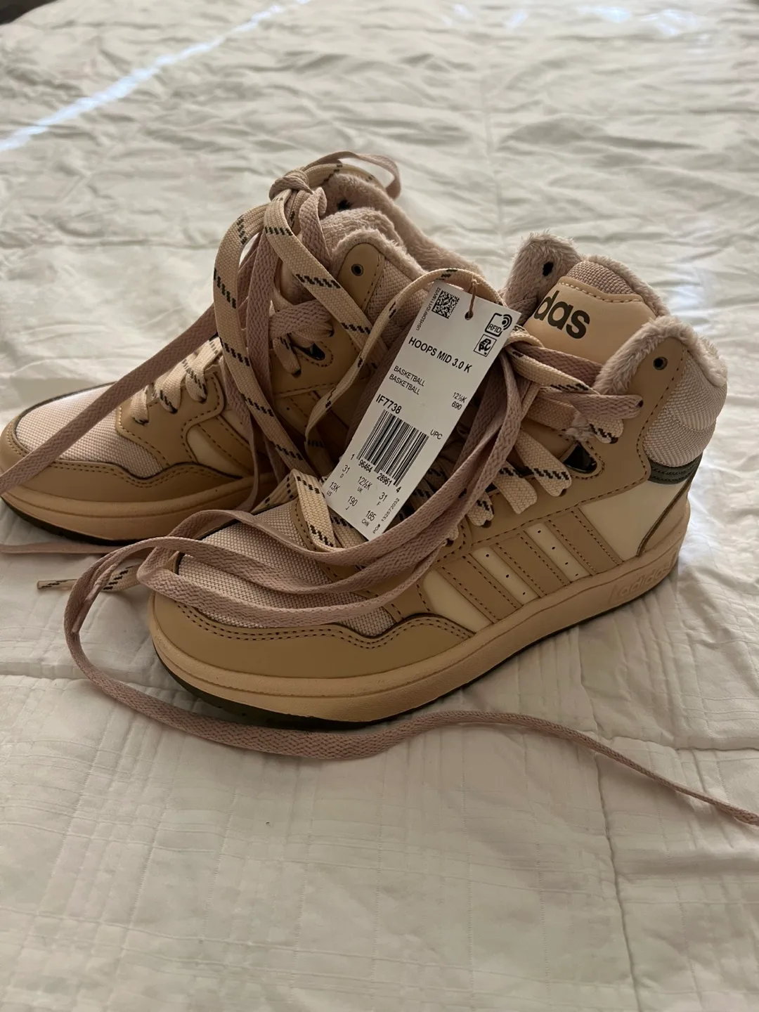 Adidas boys Hoops Mid 13.0 K Basketball Shoes - Size 12.5K thumbnail