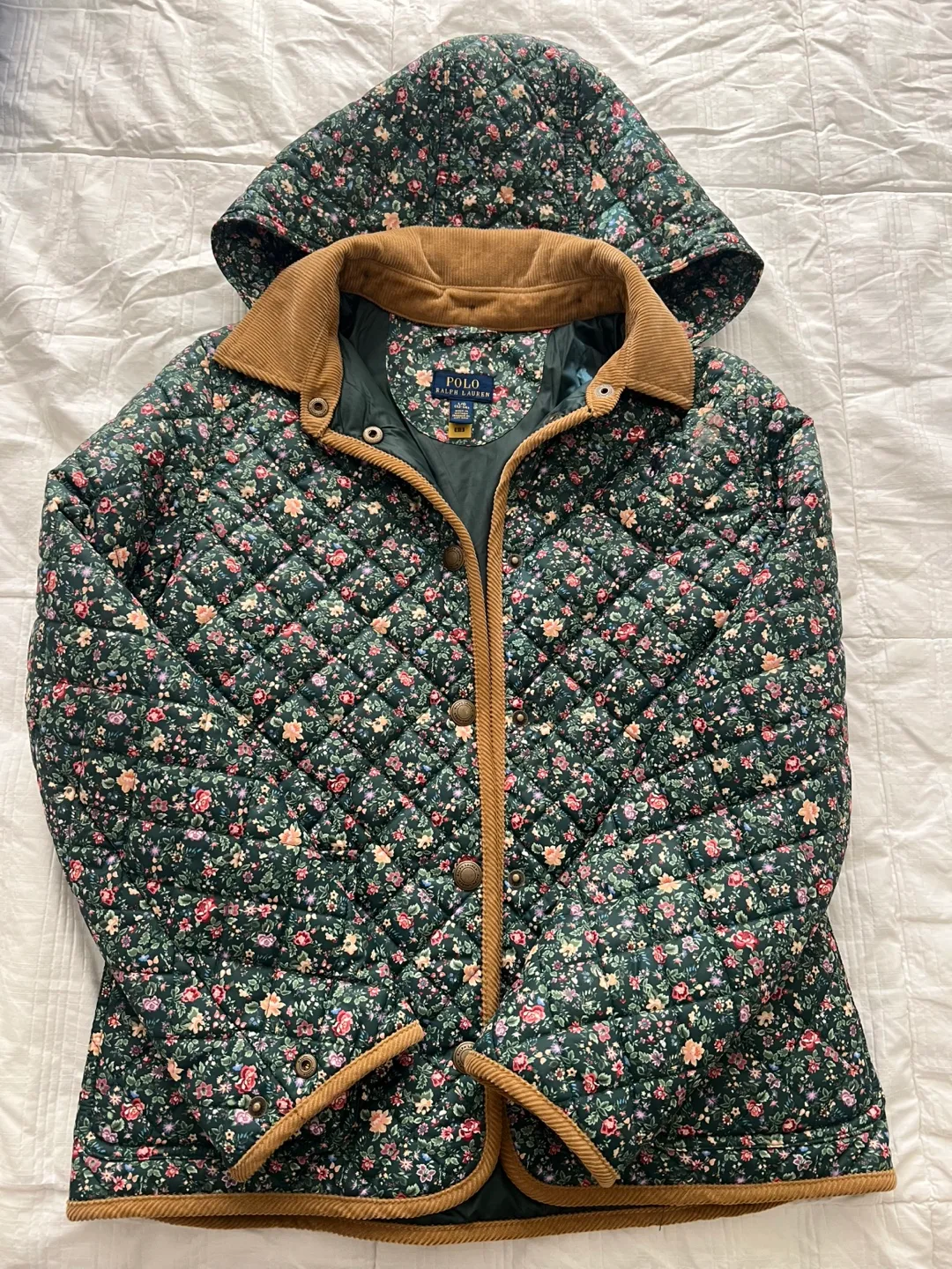 Polo Ralph Lauren Girls' Floral Quilted Jacket Size L/G (12-14) thumbnail