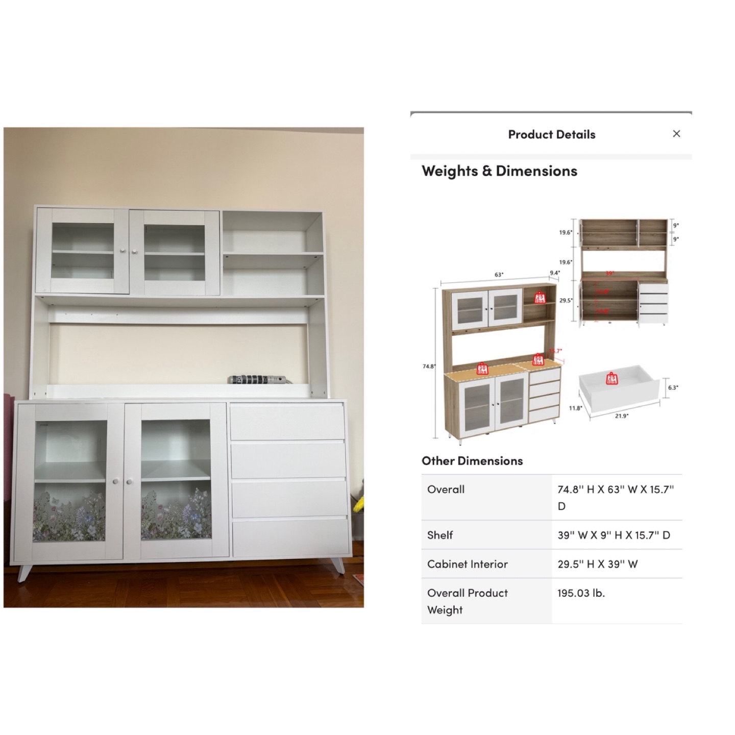 White kitchen cabinet - photo 2