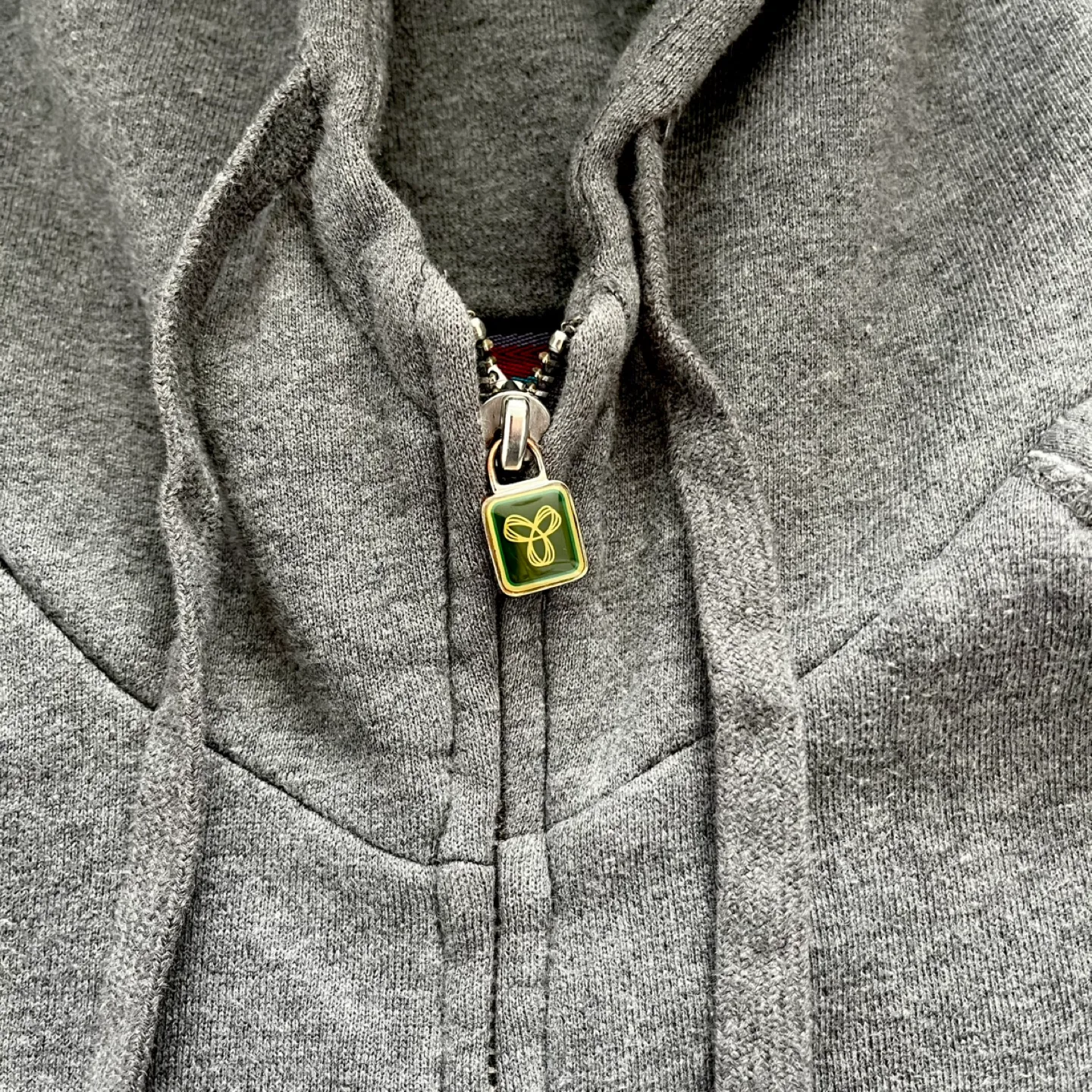 Aritzia TNA Long Length Grey Zip Up Drawstring Hoodie image indicator(5)