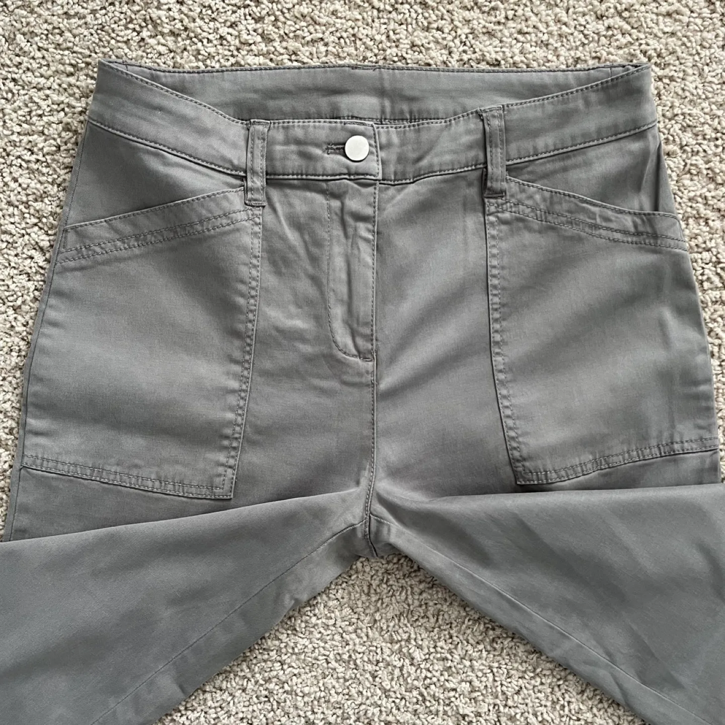 Joie Women's Size 4 Green Wide Leg Cropped Pants image indicator(4)