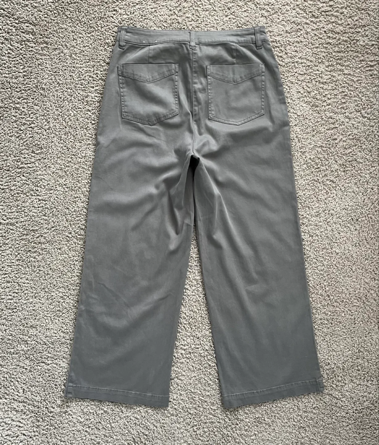 Joie Women's Size 4 Green Wide Leg Cropped Pants image indicator(7)