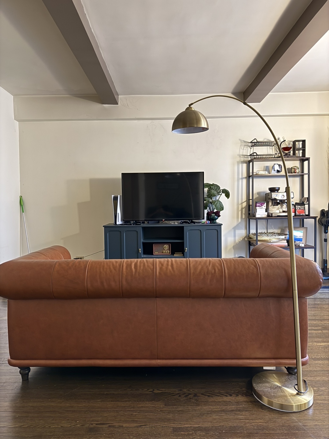 Brown Leather Sofa - photo 3