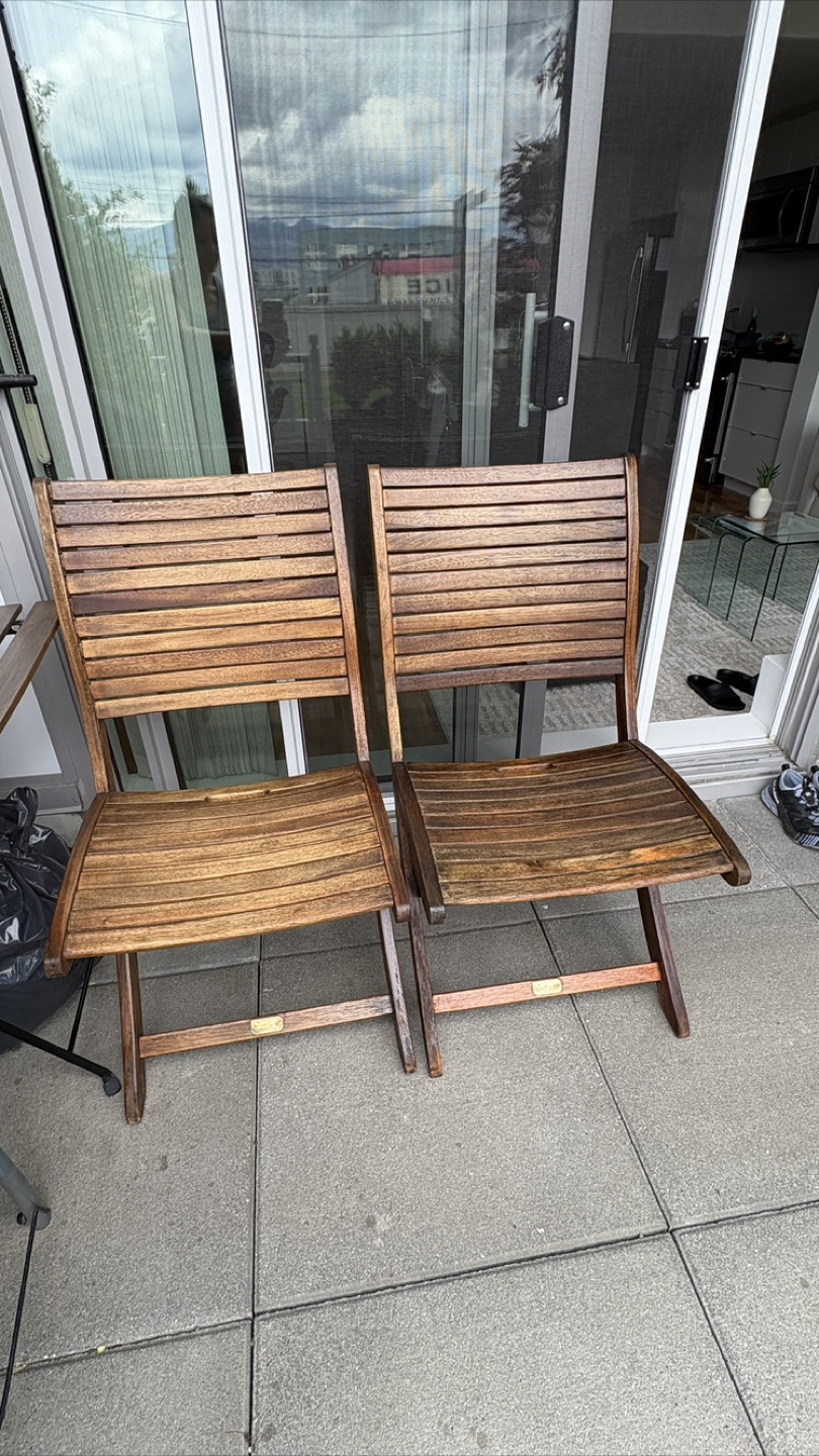Acacia Wooden Chairs