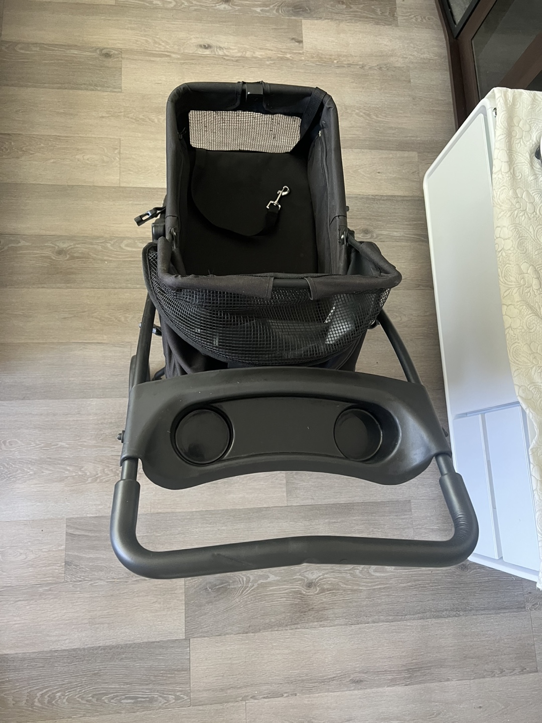 Pet stroller, black, foldable