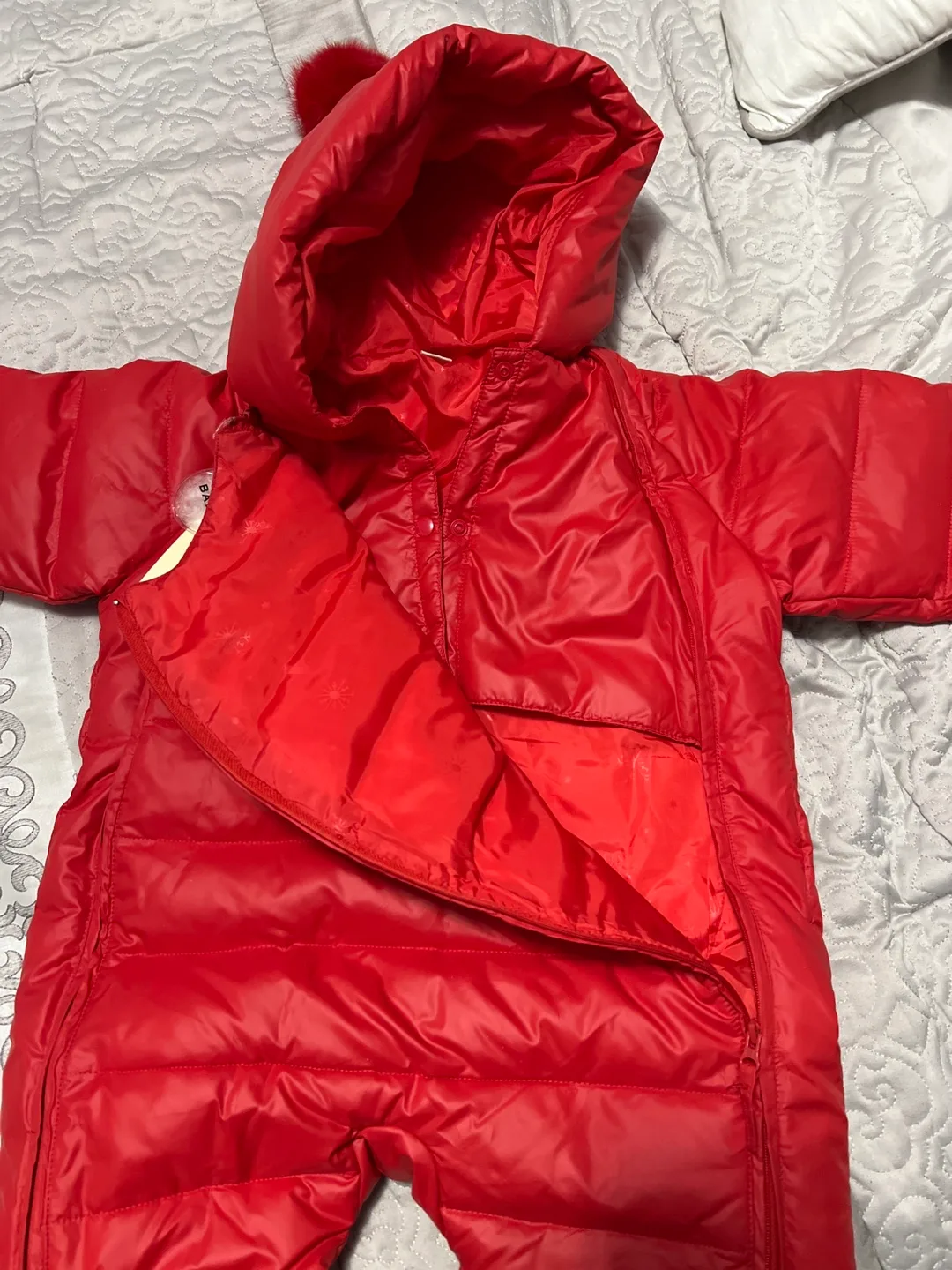 Infant Red Baby Snowsuit image indicator(3)