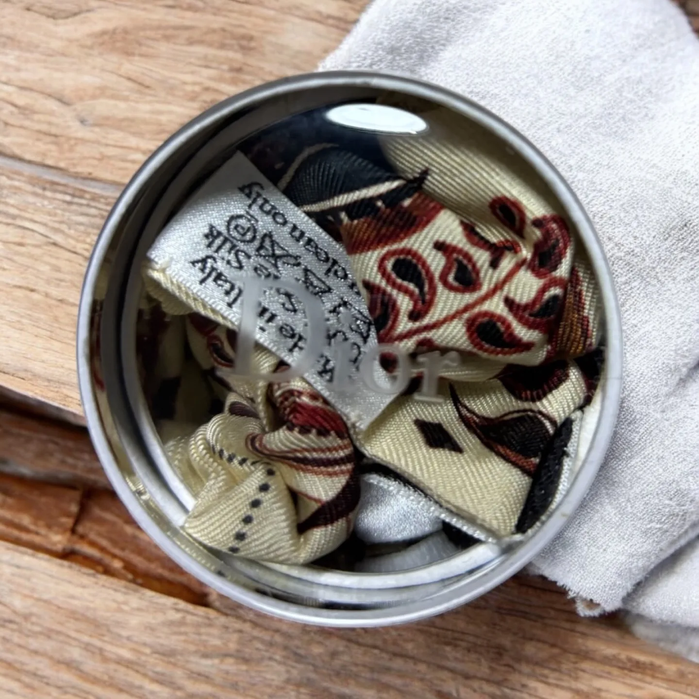 Christian Dior Silk Scarf - Vintage Paisley Print image indicator(4)