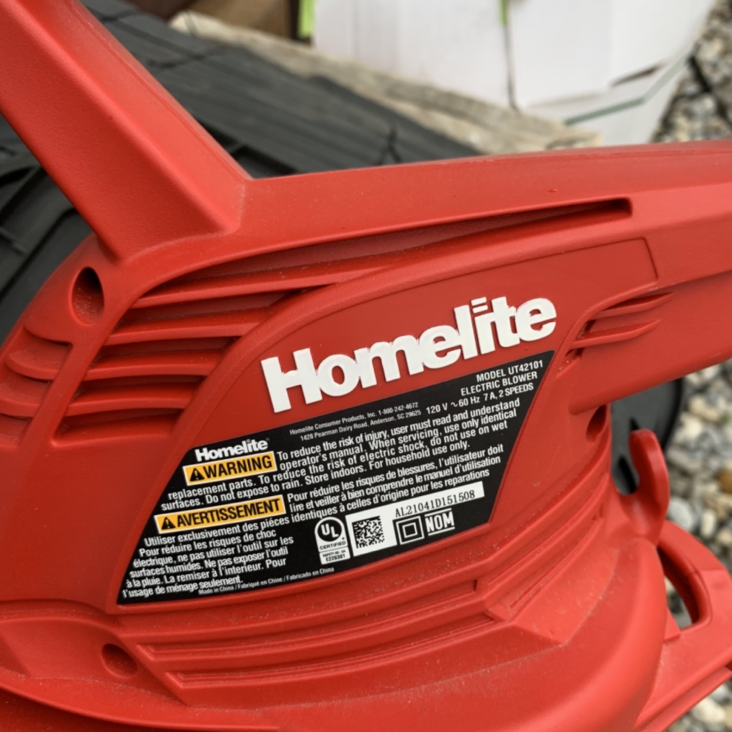 Homelite  2-Speed Electric Leaf Blower - photo 2