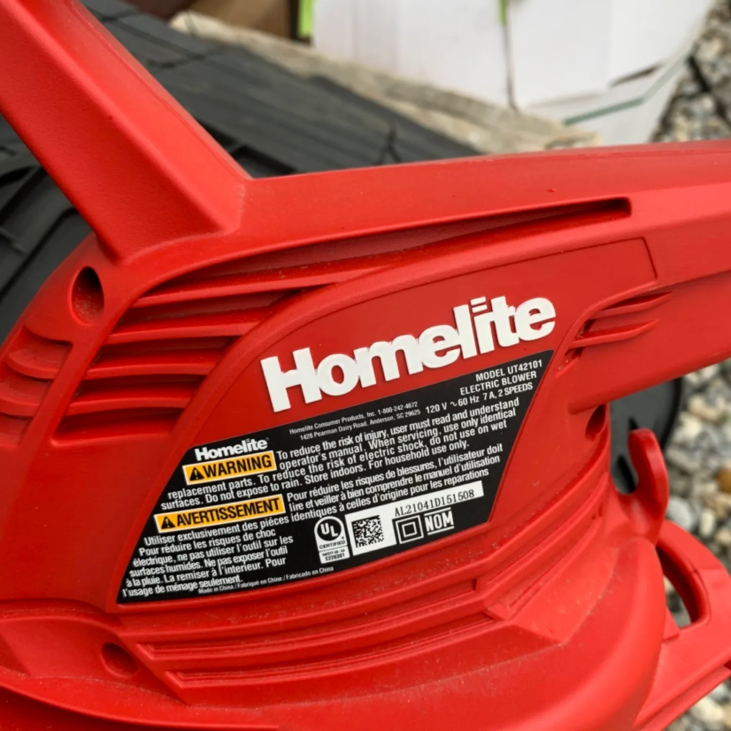 Homelite  2-Speed Electric Leaf Blower image indicator(2)