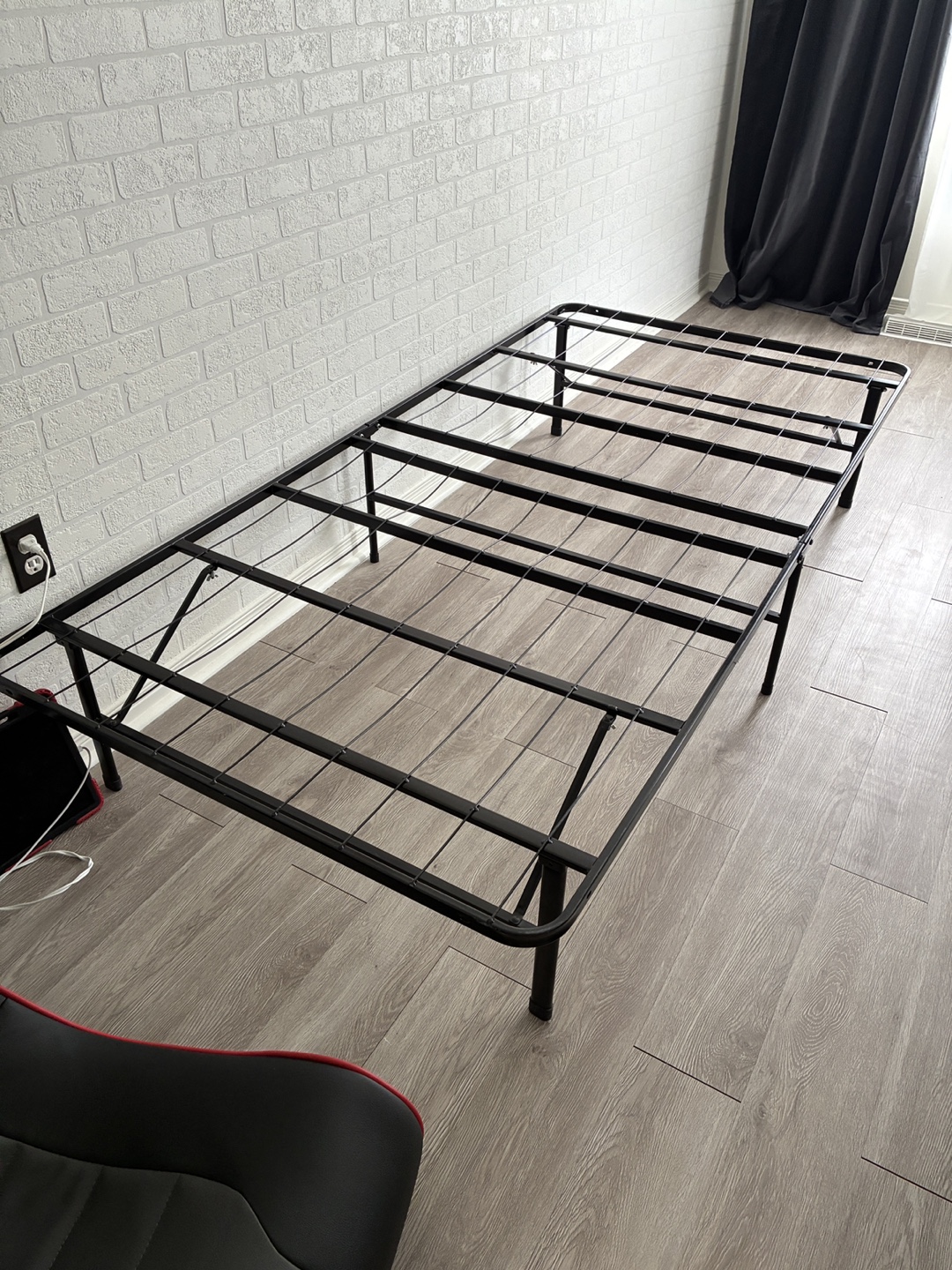 Twin Metal Bed Frame - foldable!
