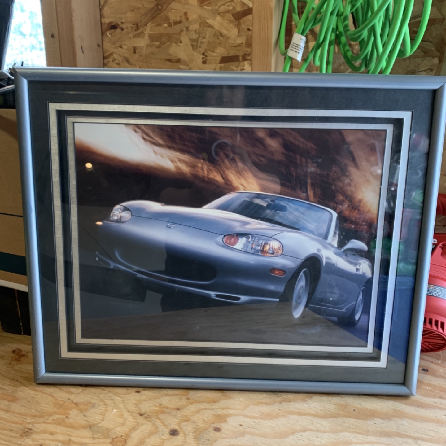1999 Mazda Miata Framed Advertisement