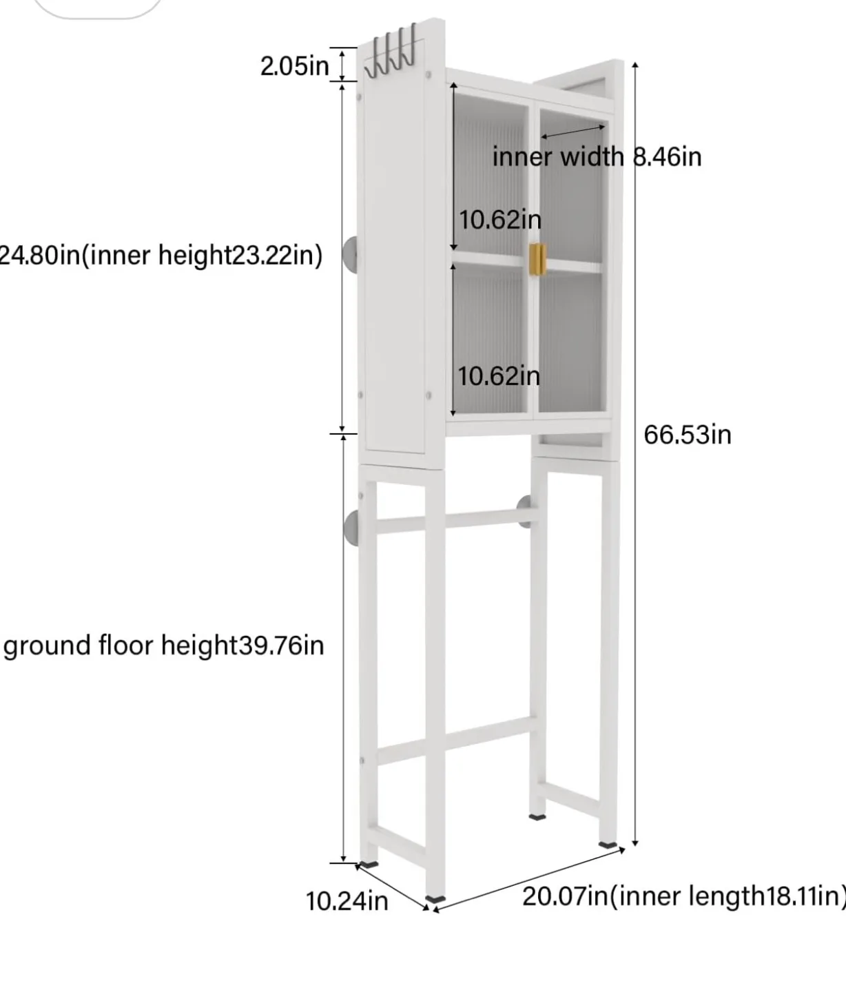 Over The Toilet Storage Cabinet image indicator(2)