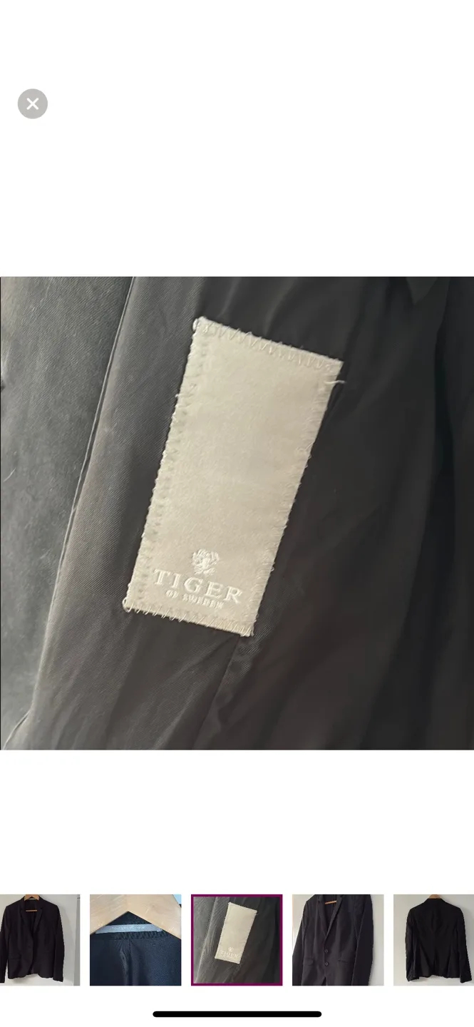 Tiger of Sweden Black Blazer Size 38 image indicator(2)