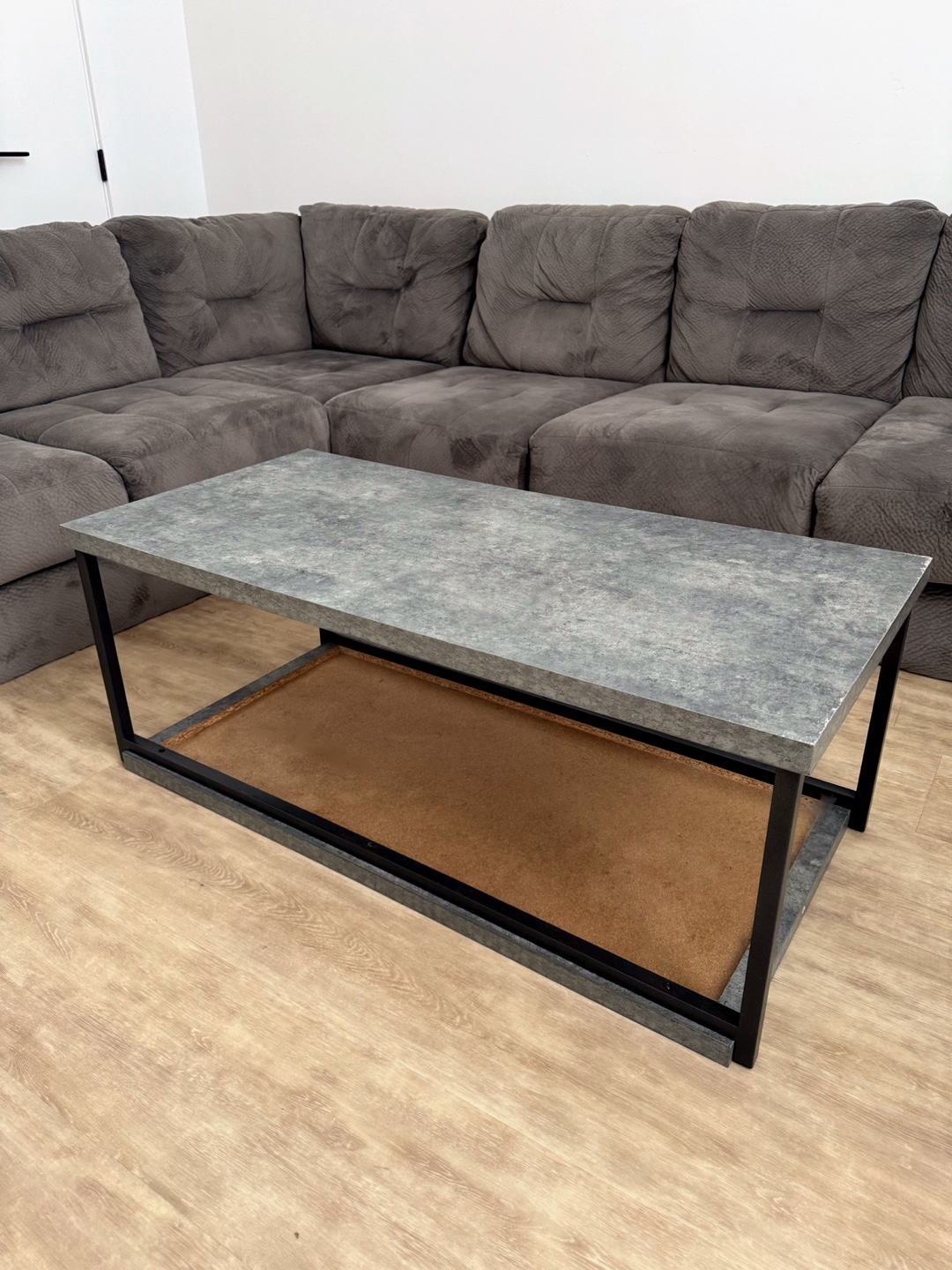 Modern Coffee Table with Storage Shelf