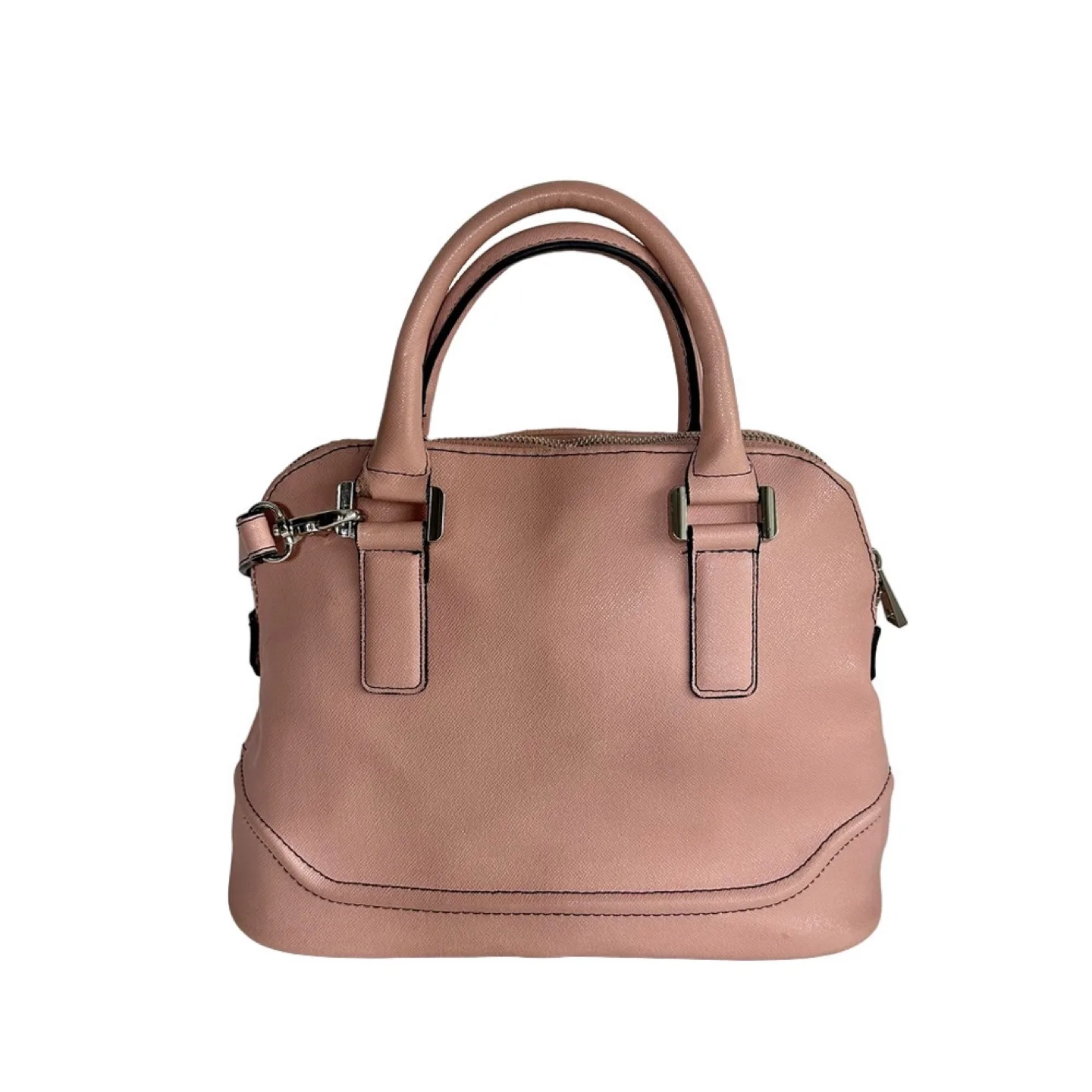 London Fog Pink Dome Satchel Handbag image indicator(2)