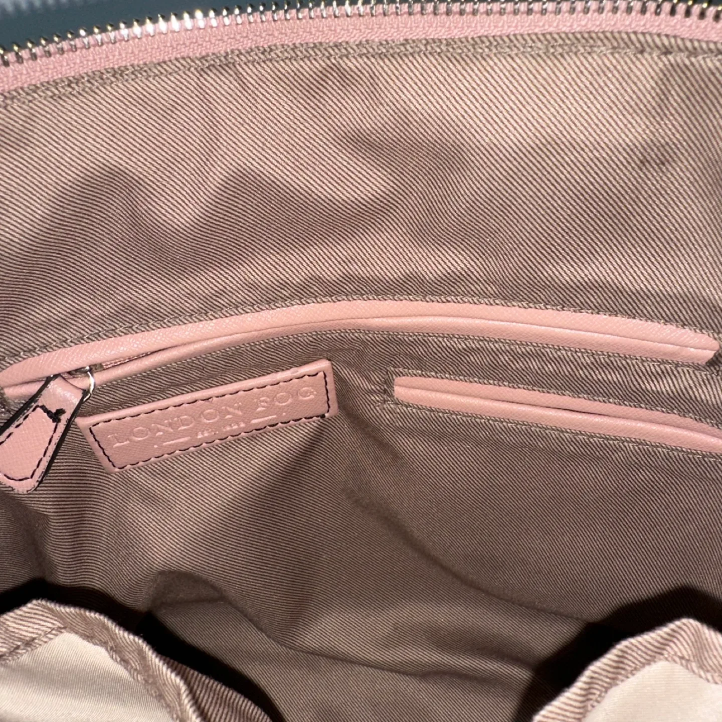 London Fog Pink Dome Satchel Handbag image indicator(8)