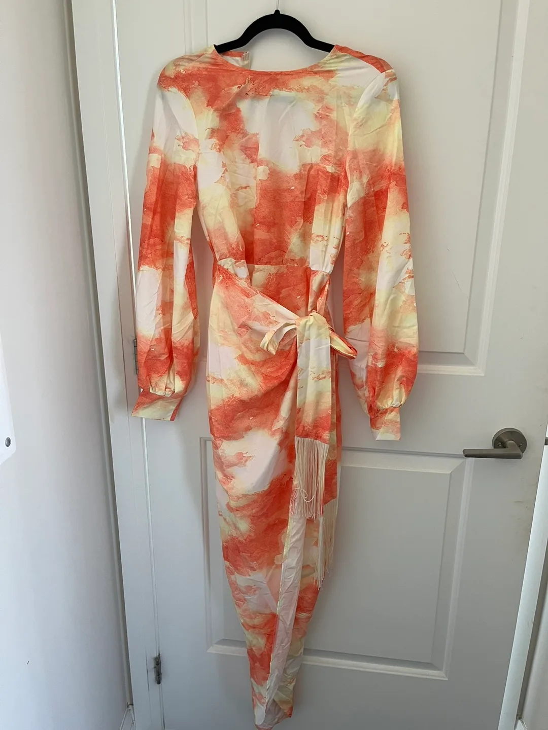 PLT: Orange and Yellow Tie-Dye Maxi Dress thumbnail