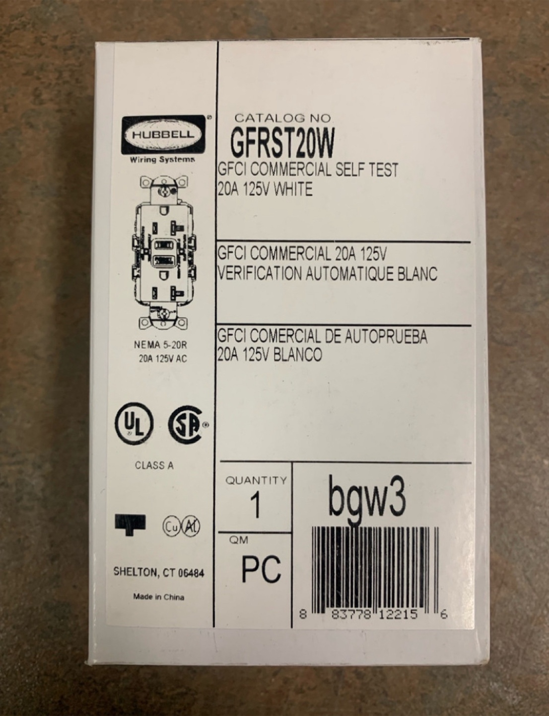 Hubbell GFCI, 20 Amp, 125V, Receptacle, Brand New - photo 5