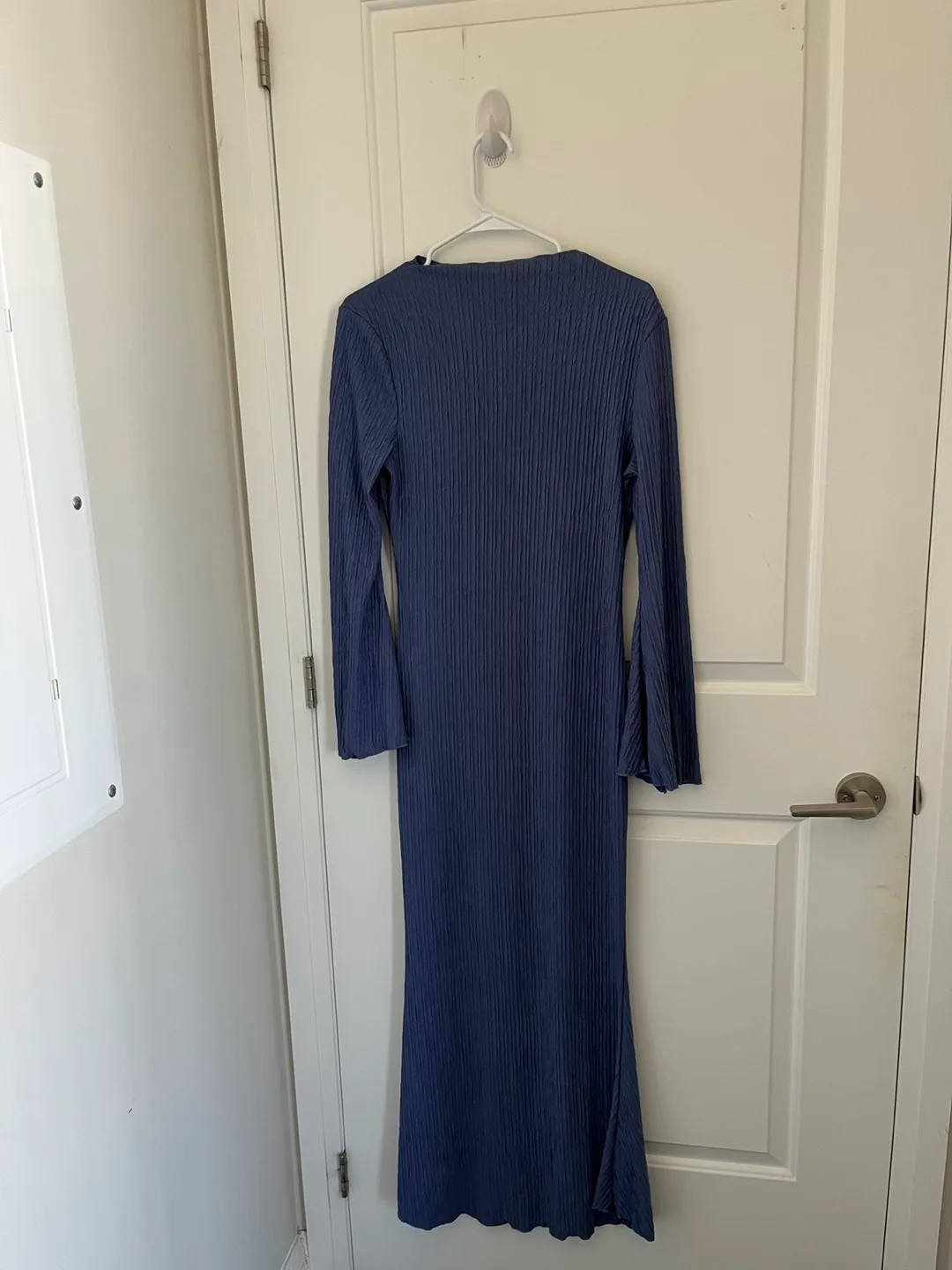 Dusty Blue Long Sleeve Maxi Dress thumbnail
