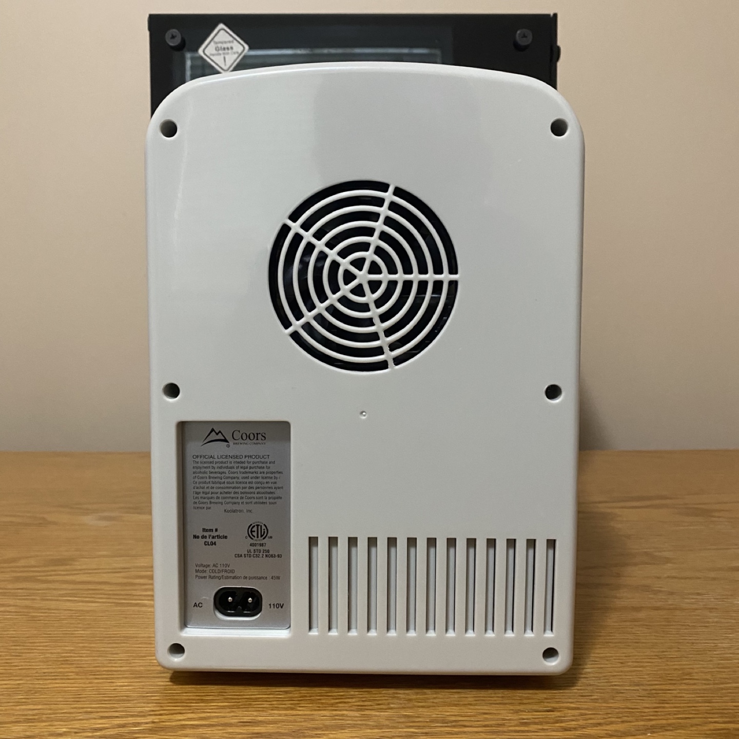 Coors Light Retro Personal Fridge - Thermoelectric Cooler - photo 3