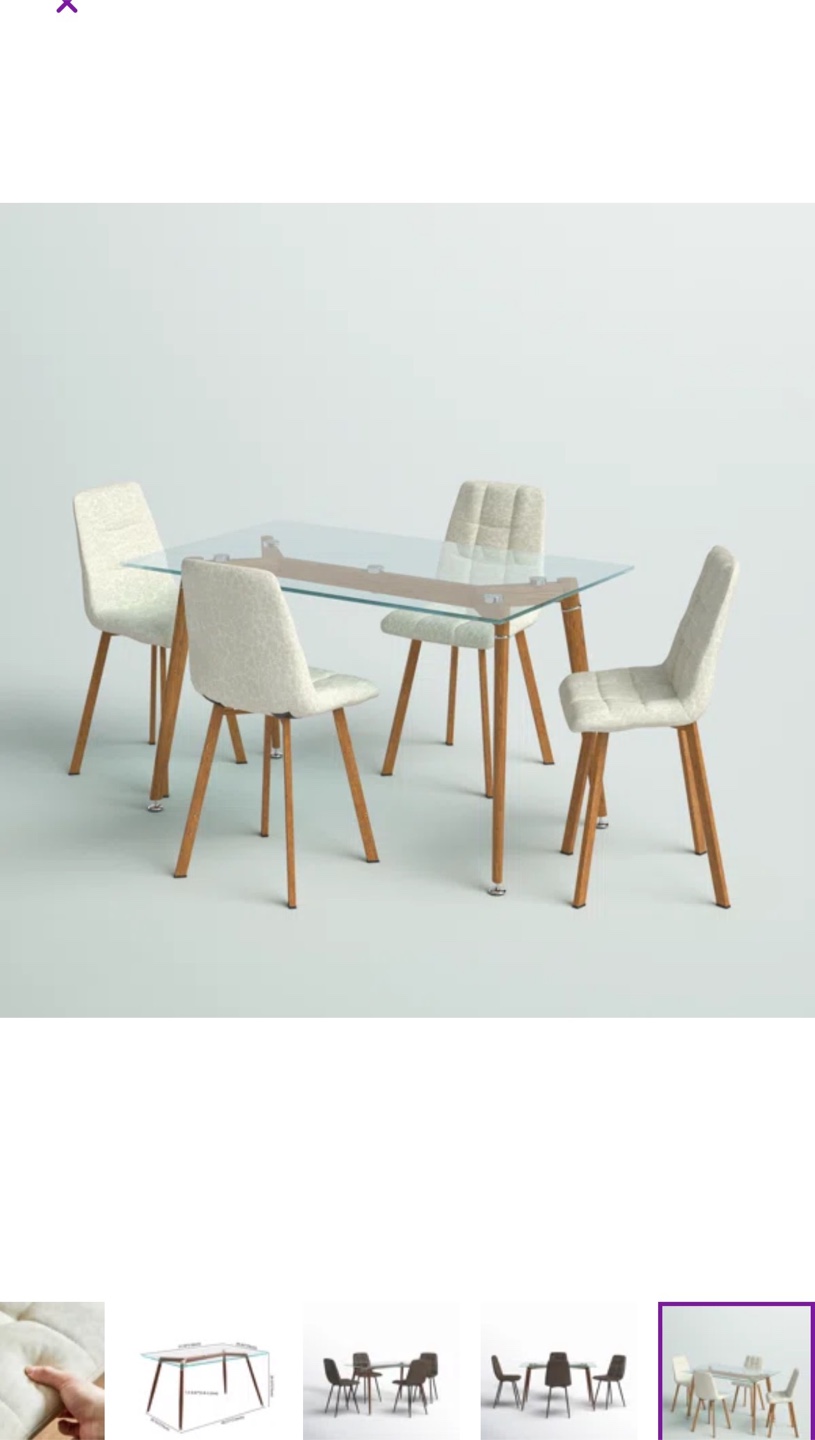 FOUR BEIGE CHAIRS
