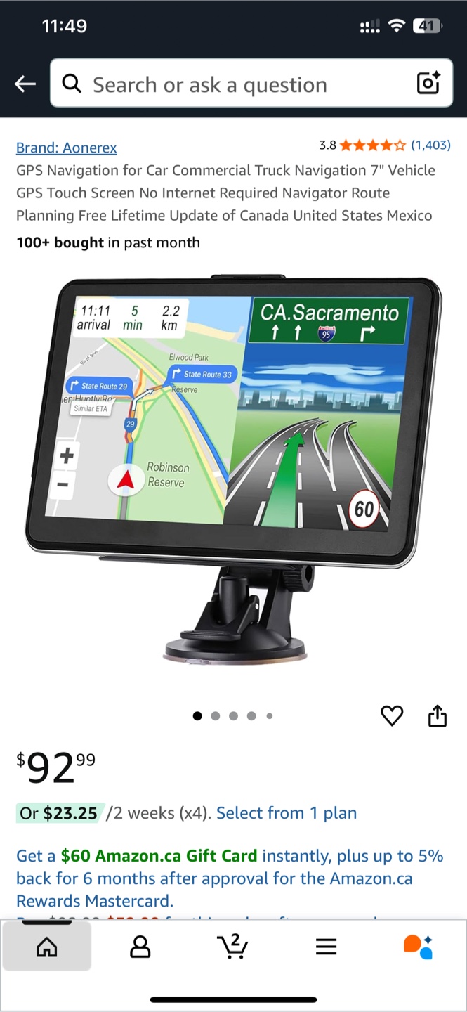 7" GPS Navigation System - Brand New