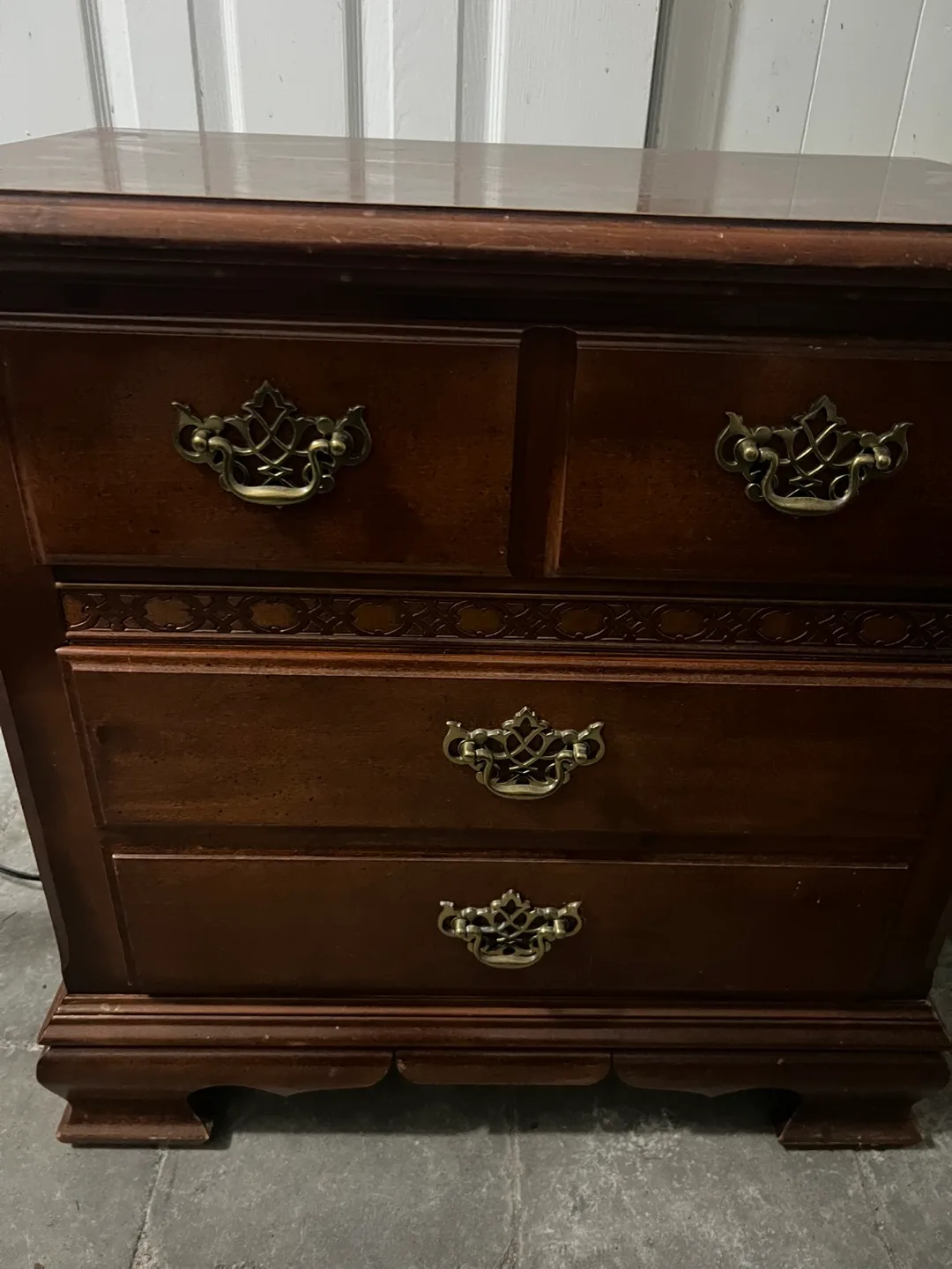 Vintage Stanley Furniture Four-Drawer Nightstand thumbnail