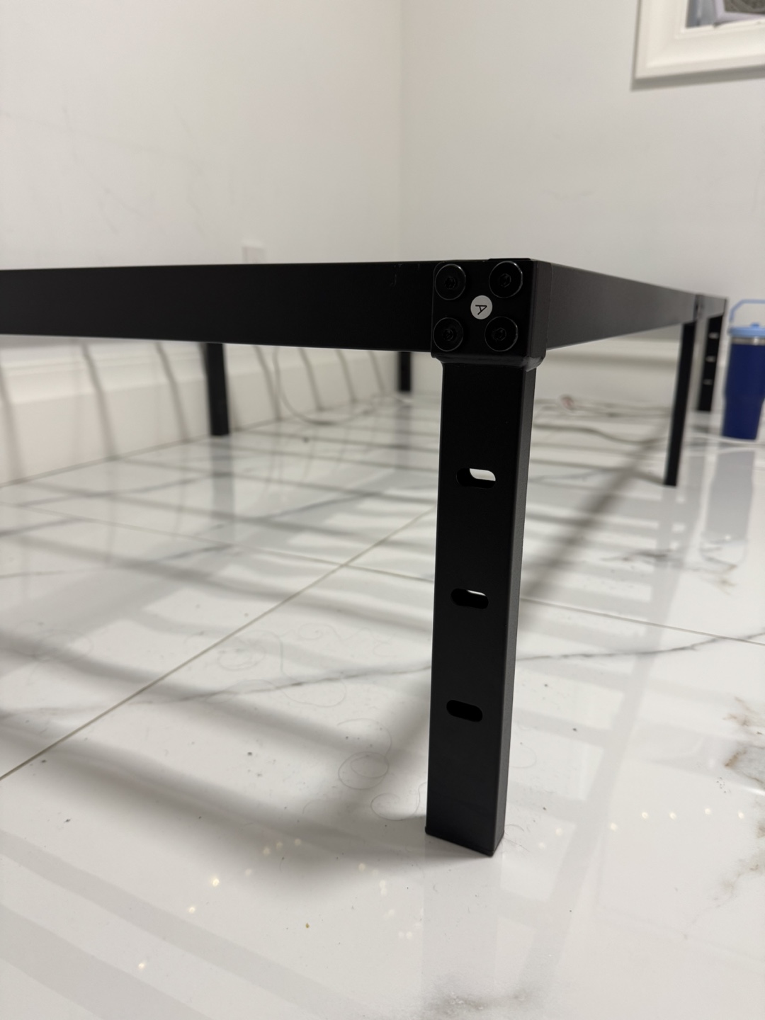Black Metal Twin Bed Frame - photo 2