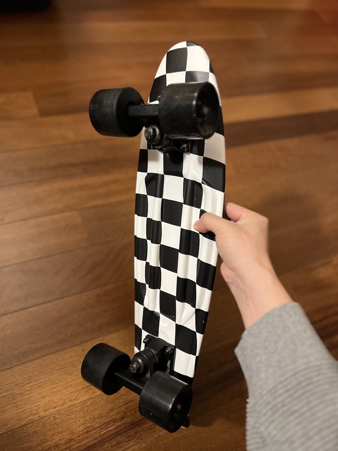 Penny Skateboard - Black and White Checkered - photo 2