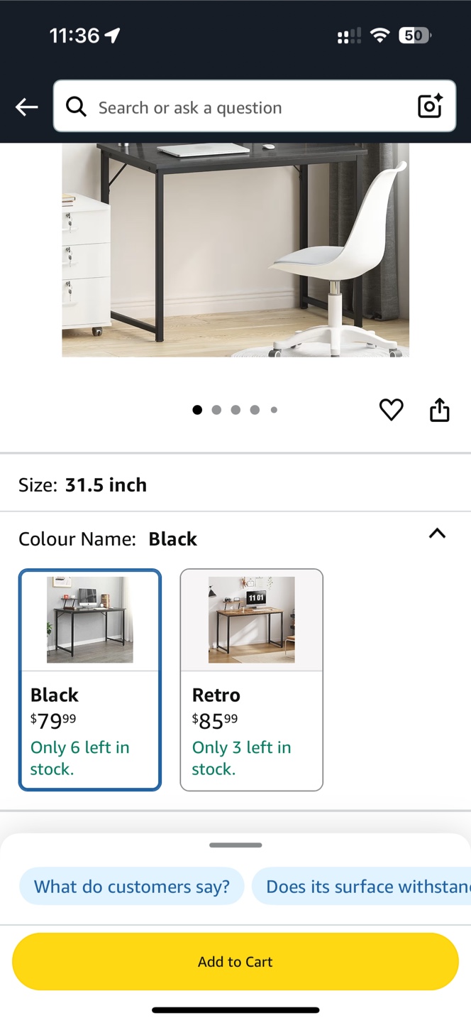 Modern Desk with Side Shelf - photo 2