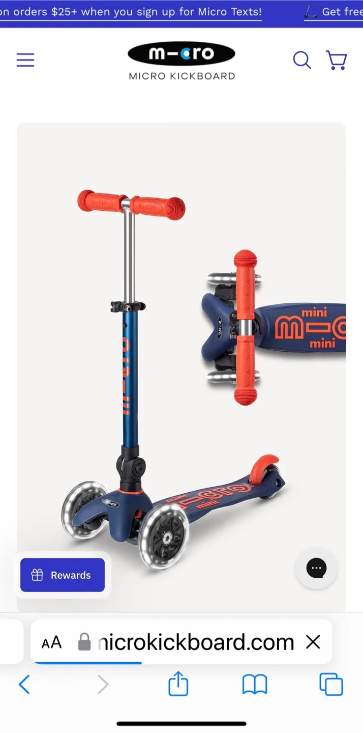 Micro Mini 3-Wheel Scooter - Silver image indicator(3)