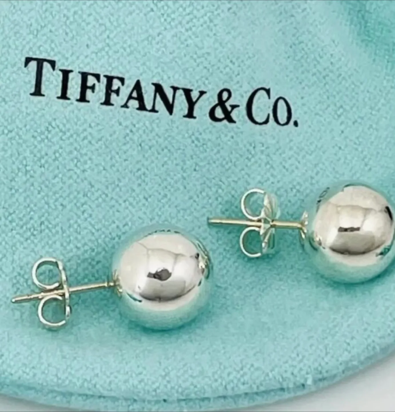 Tiffany & Co. Sterling Silver Ball Stud Earrings thumbnail