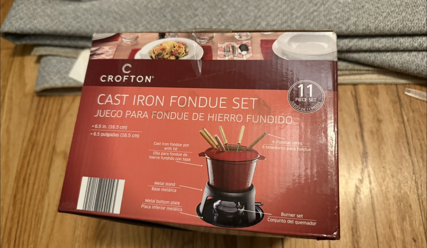 Crofton 11-Piece Cast Iron Fondue Set