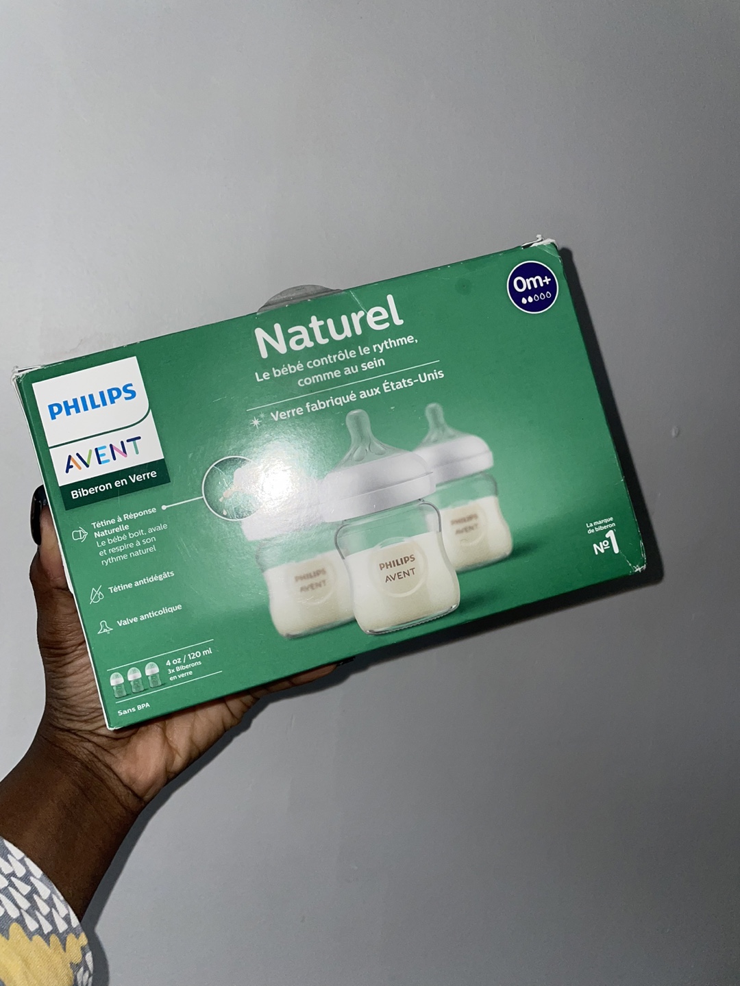 Philips Avent Natural Glass Baby Bottles (3-pack)
