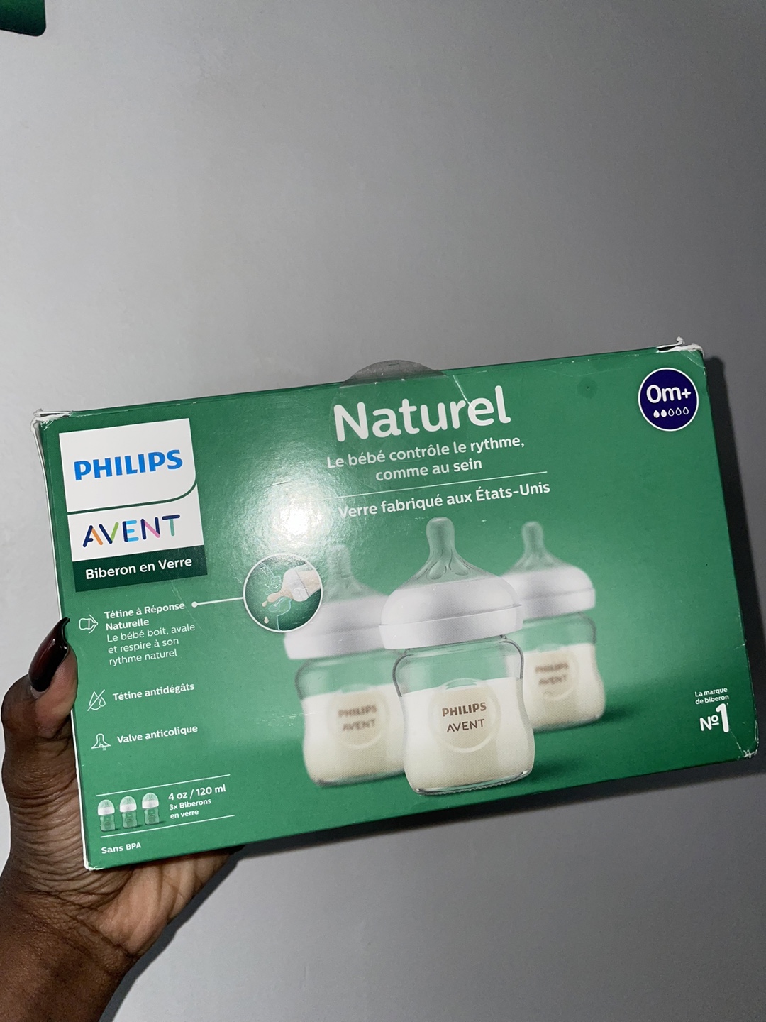 Philips Avent Natural Glass Baby Bottles (3-pack) - photo 2
