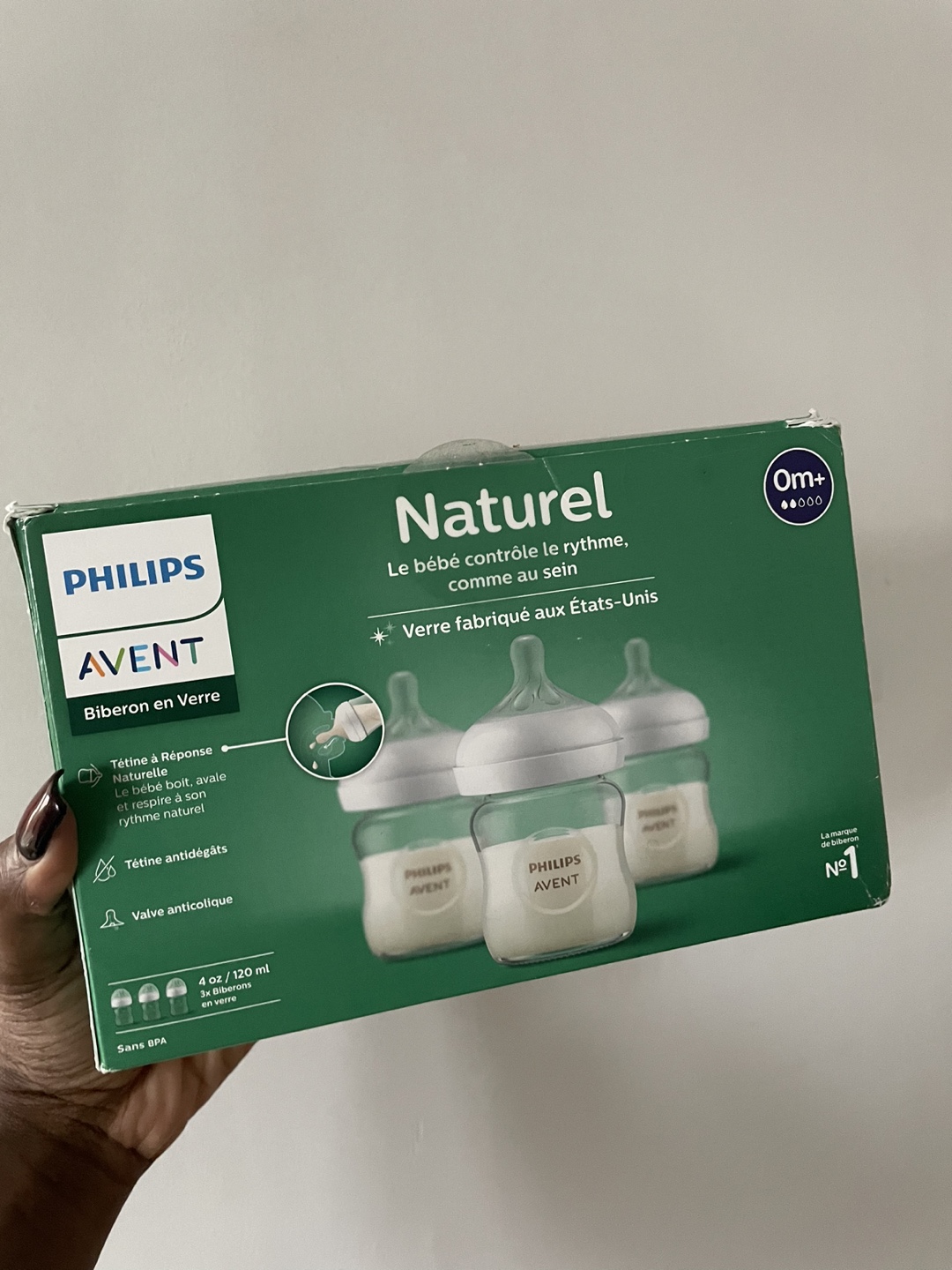 Philips Avent Natural Glass Baby Bottles (3-pack) - photo 3