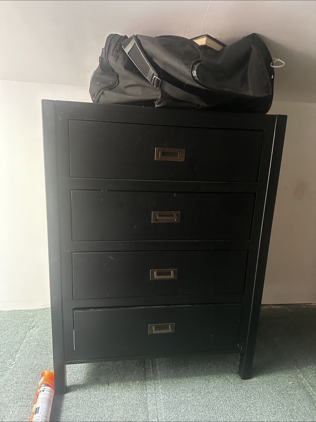 Black 4-Drawer Chest