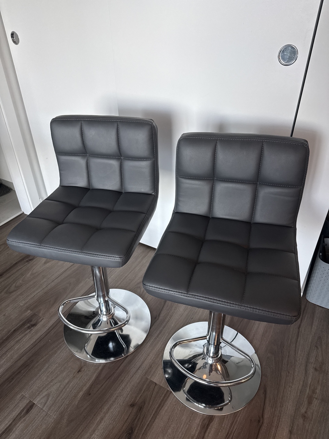 Grey Bar Stools (set of 2)