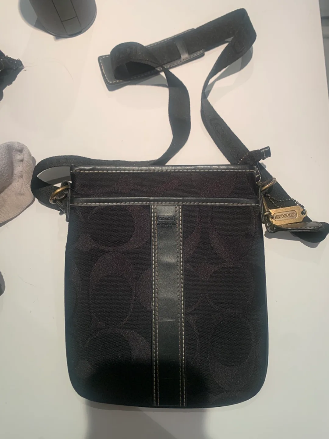 Coach Black Signature C Crossbody Bag thumbnail