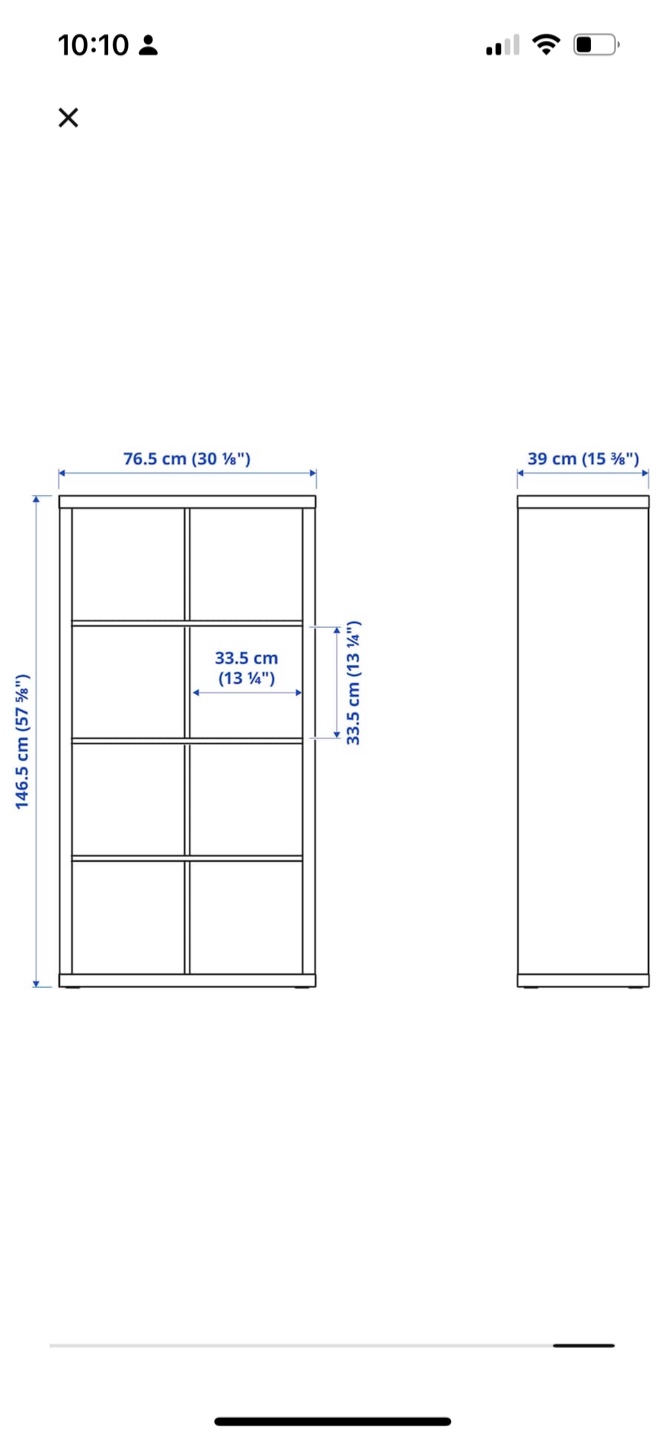 IKEA Kallax White Cube Storage Shelf - photo 3