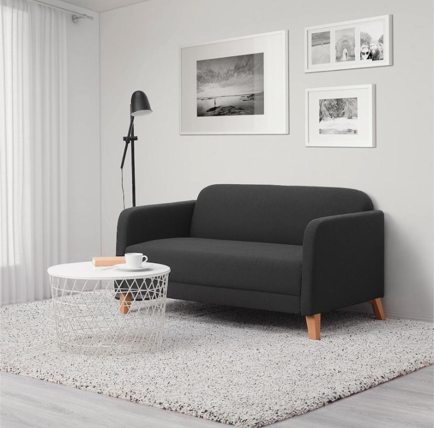 LINANÄS Loveseat 2 Seater Sofa Used-Like New - photo 3