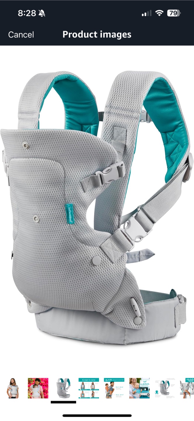 Infantino Baby Carrier - Light Gray