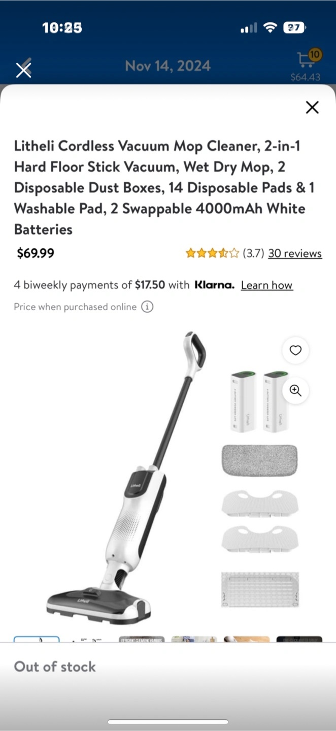Litheli Cordless Vacuum Mop Cleaner
