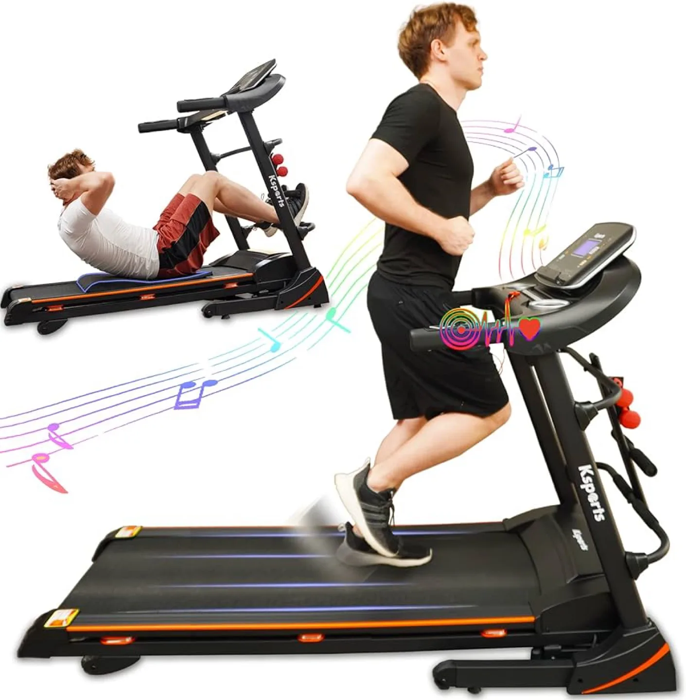 Ksports Folding Treadmill Portable Cardio Fitness Walking Pad thumbnail