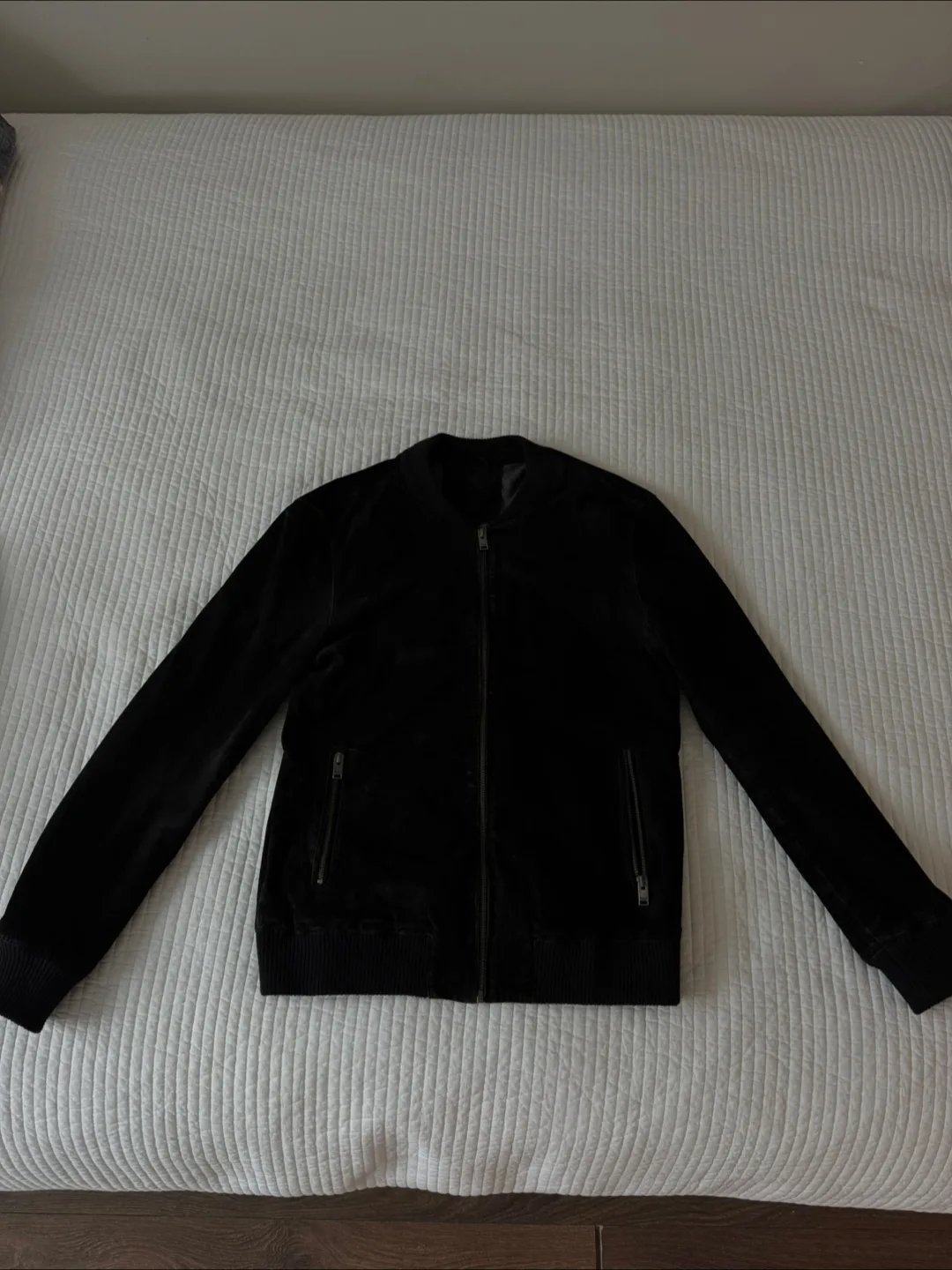 Selected Homme Indigo Black Suede jacket mens size S thumbnail
