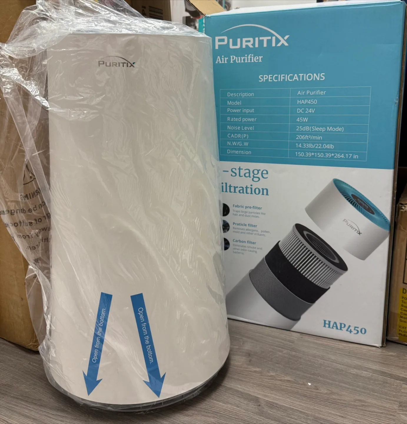 Puritix HAP450 Air Purifier - Brand New thumbnail